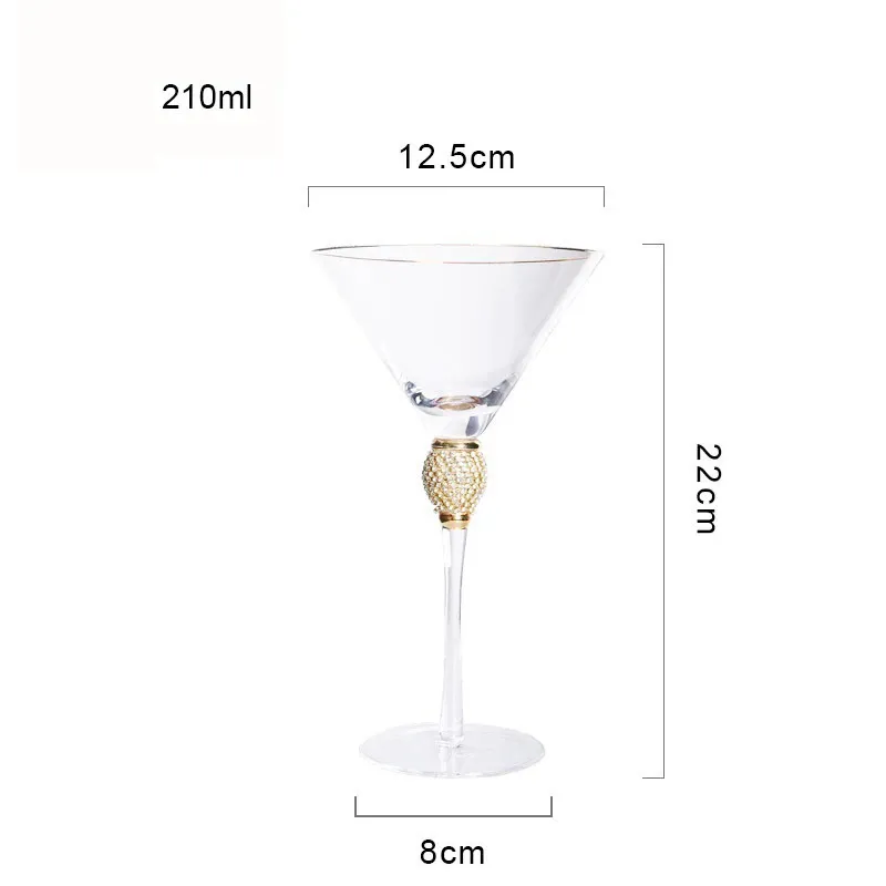 2 pezzi di vetro da cocktail