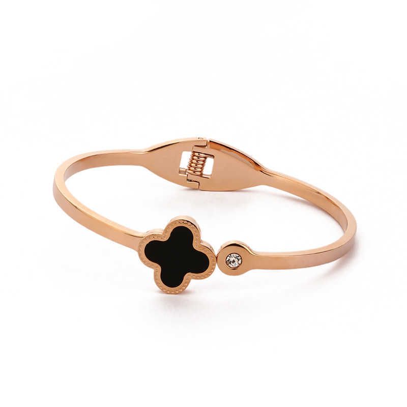 Printemps Single Diamond Clover Rose Gold