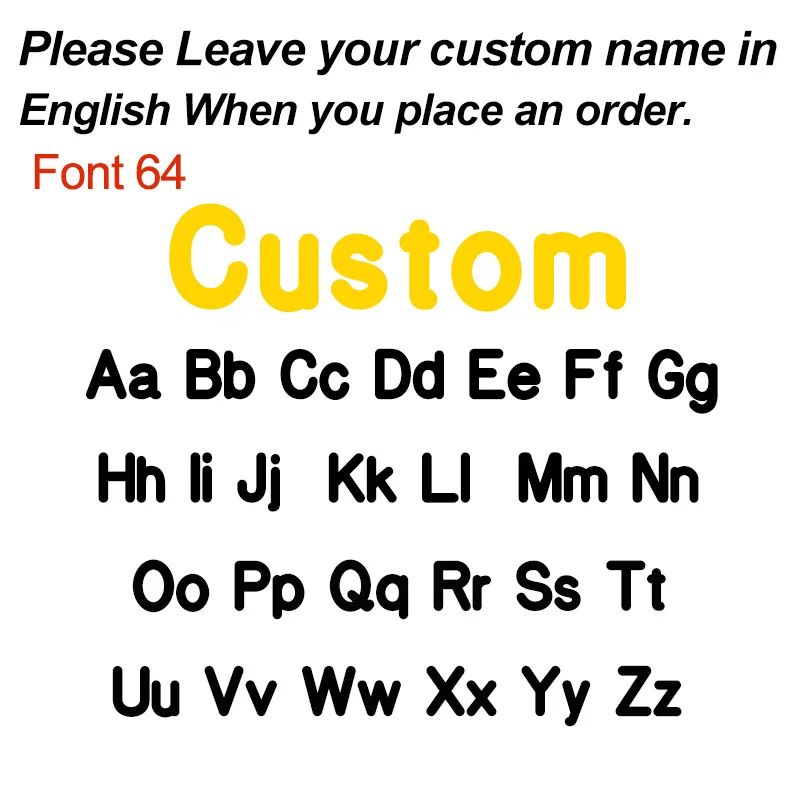 Couleur métallique: Font64Length: Gold