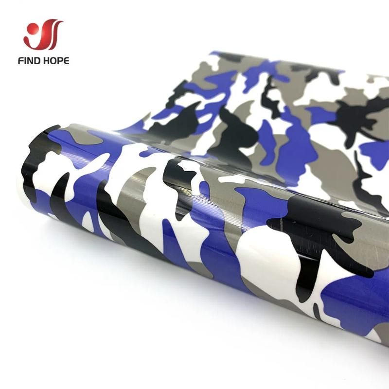 30cm X 25cm Camouflage Bleu