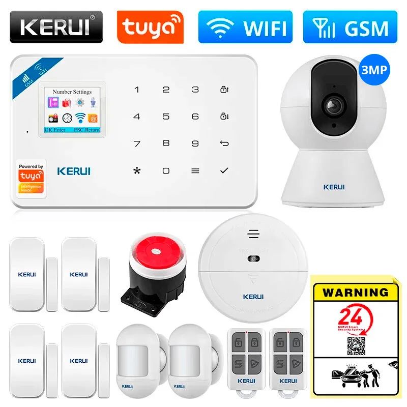 اللون: WiFi GSM Kit9 إنذار