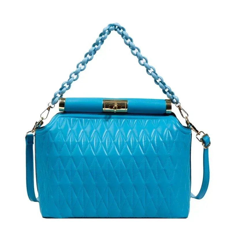 Blue shoulder bag