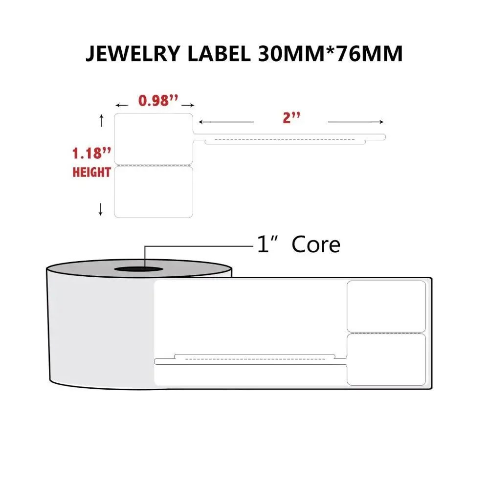 Couleur: Prix 6Rolls 30x76mm