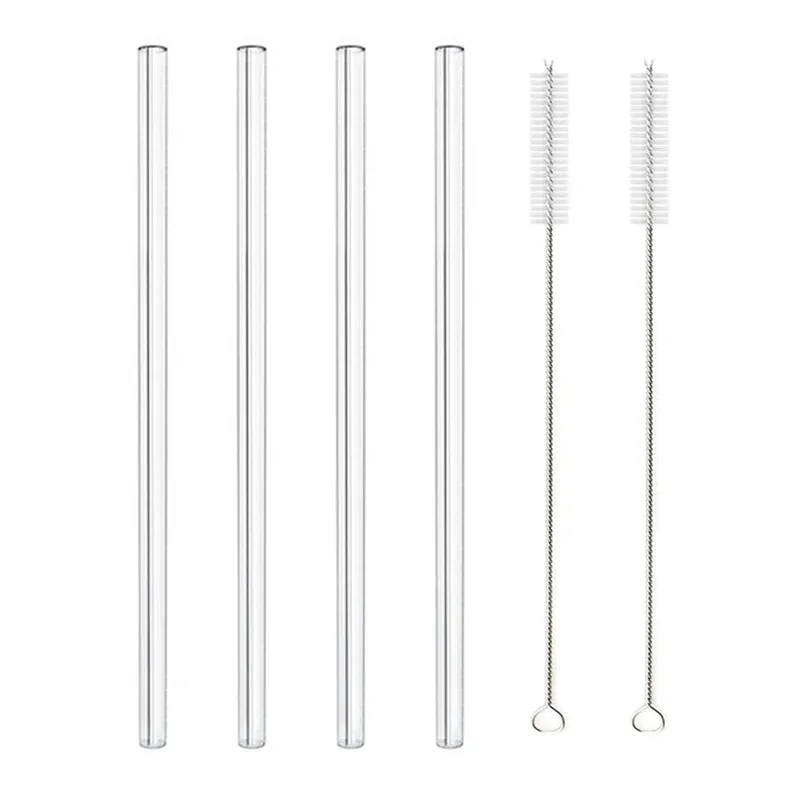 4pcs Clear Straight