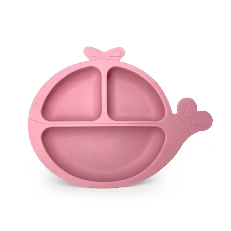 Pink Whale Plate