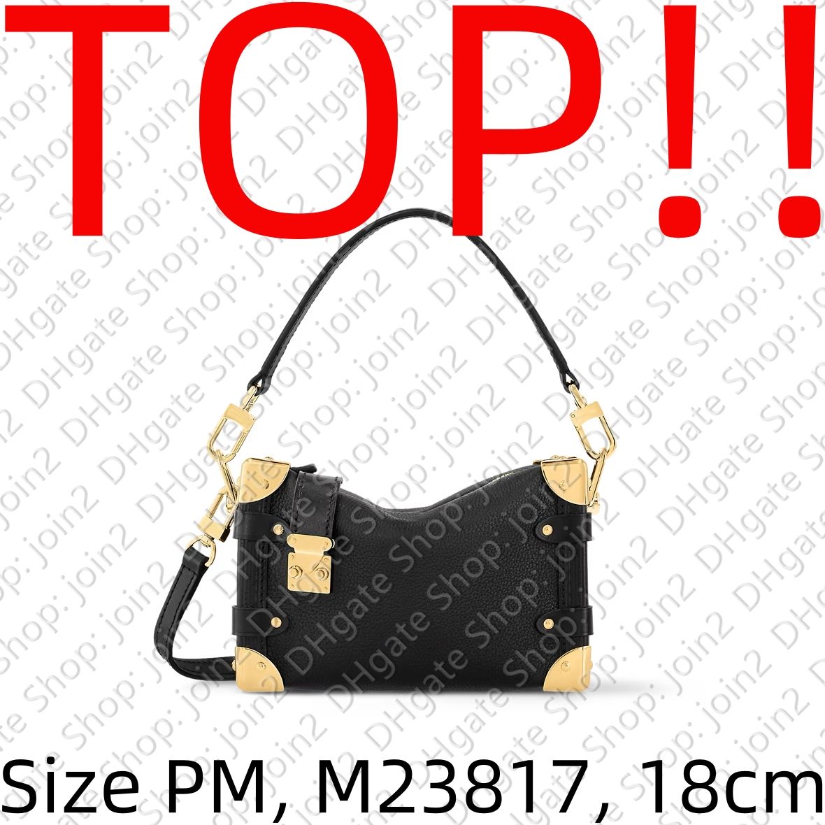 (PM) M23817 Black Leather (Gold)