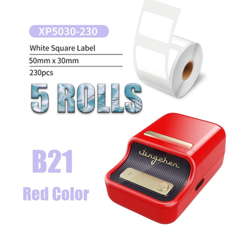 color:Red add 5Rolls