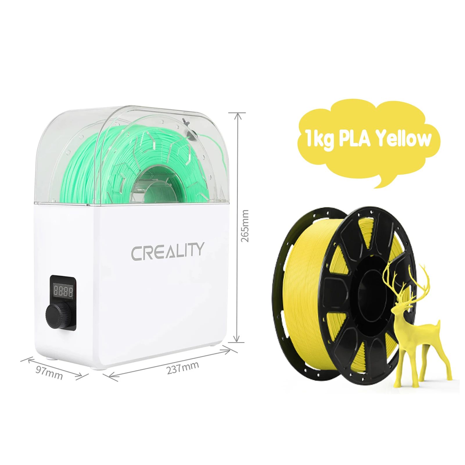 AU Plug-add 1KG PLA Yellow