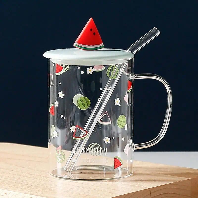 Watermelon cap straw