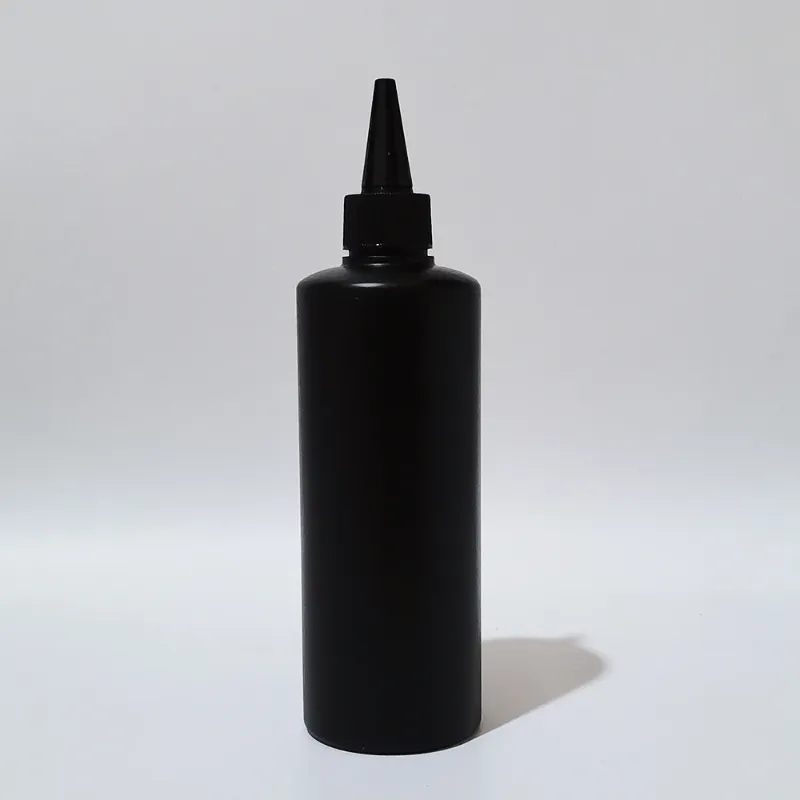 300ml HDPE black bottle black