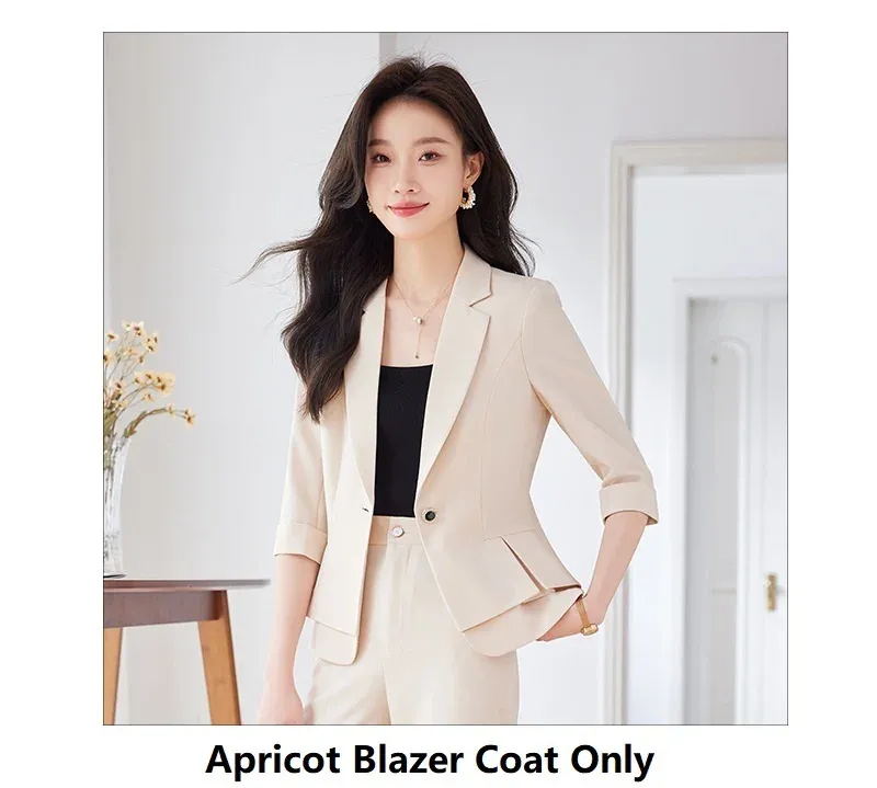 Apricot Blazer Coat