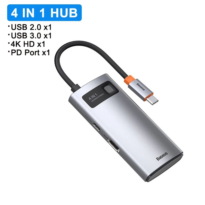 4 em 1 hub USB C