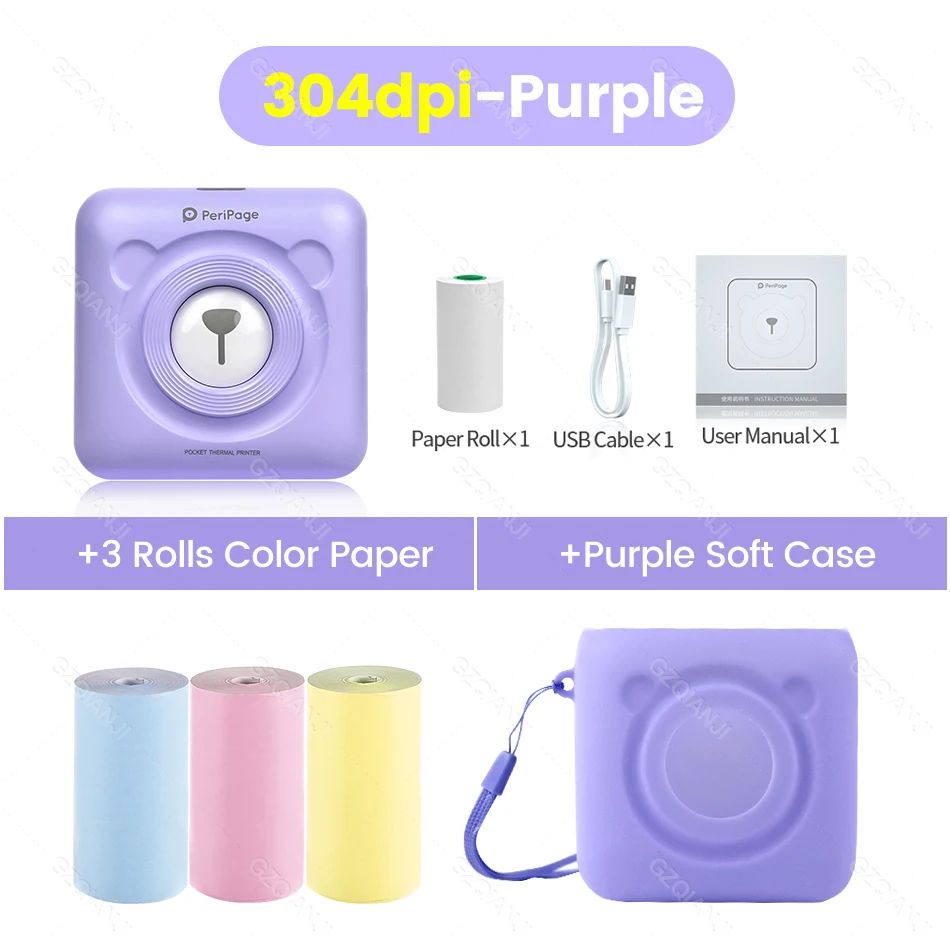 color:Purple 3Color 1Case