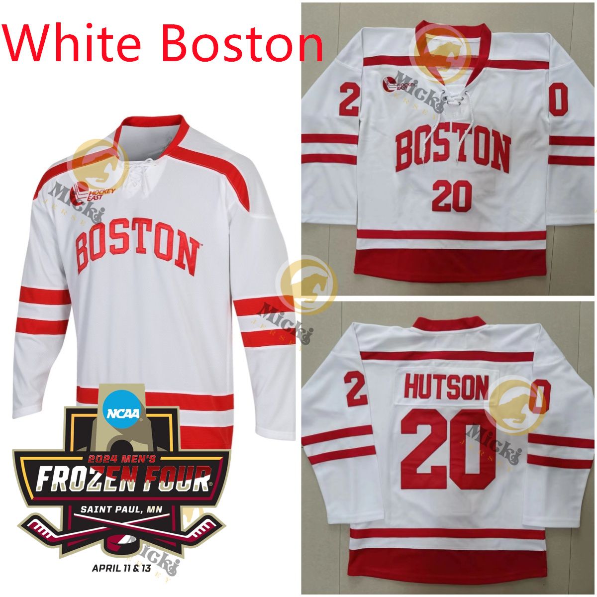 White Boston University/2024 Frozen-Four