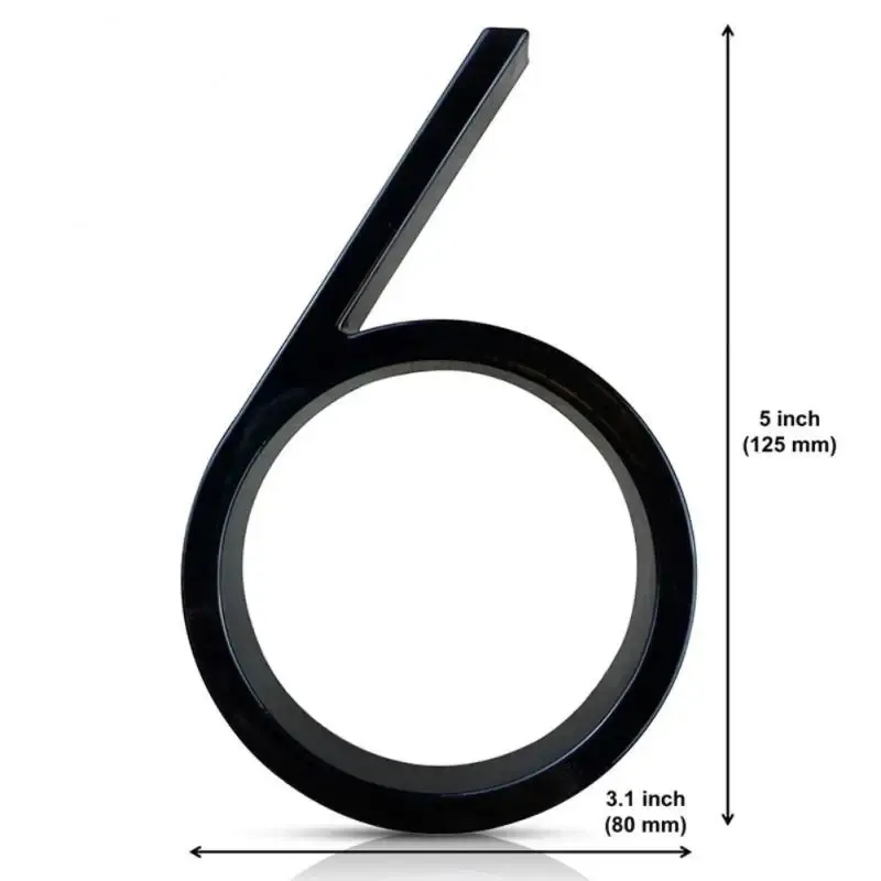 CHINA Number 6 Black