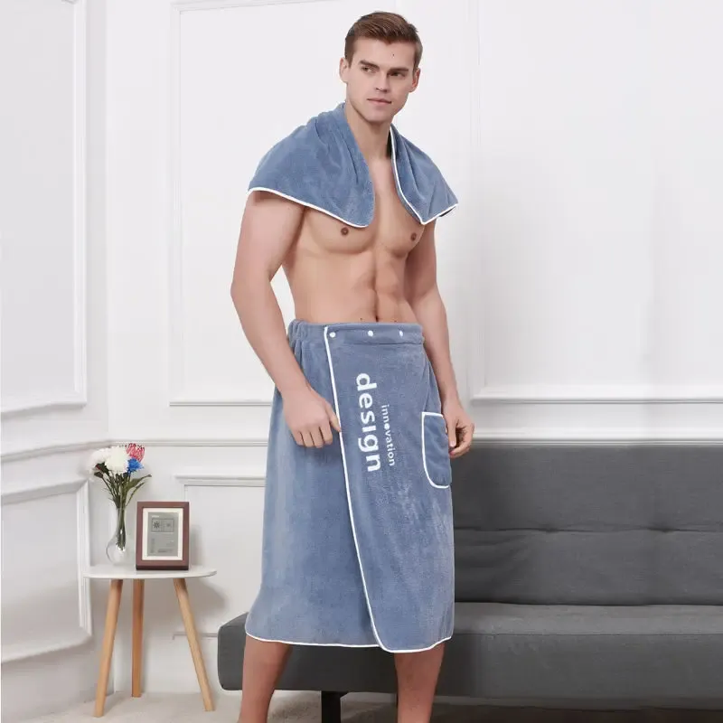 Grey bath towel