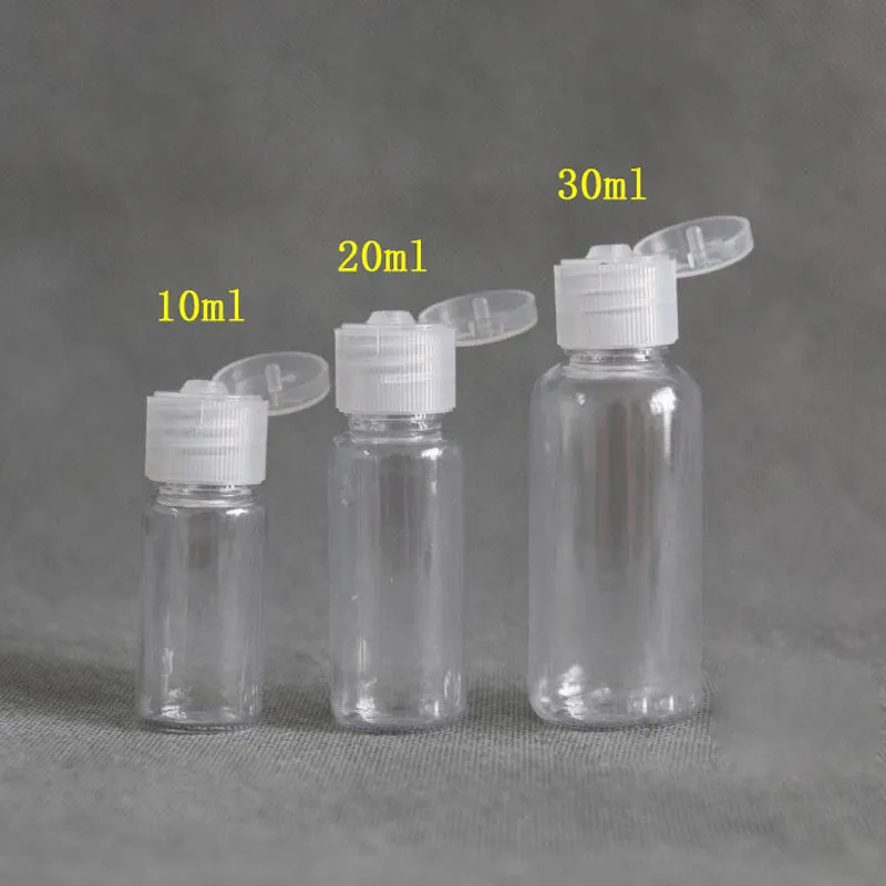 Kunststof 5 stuks x 60 ml transparant deksel