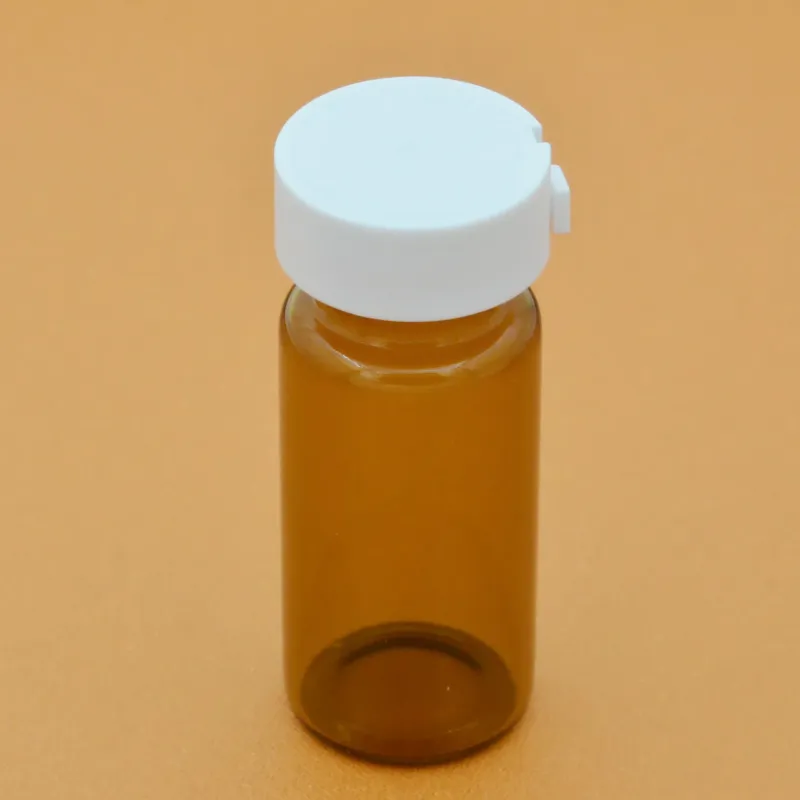 20 ml 100 st Amber White Lid