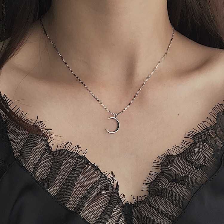 Collier de lune en argent M1344