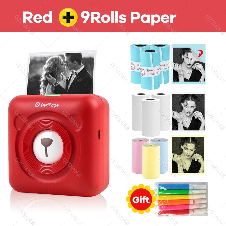 Couleur: Red Ajouter 9rolls