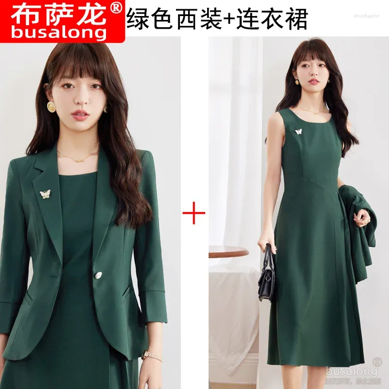 Green Jacket   Dress
