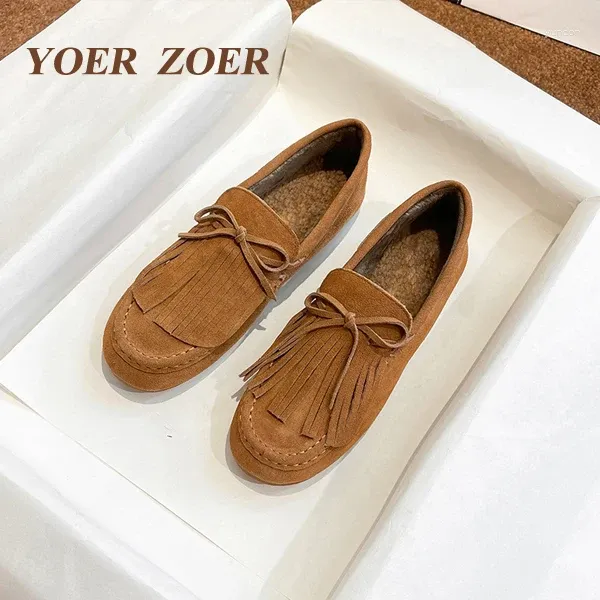 Yellow brown Loafers