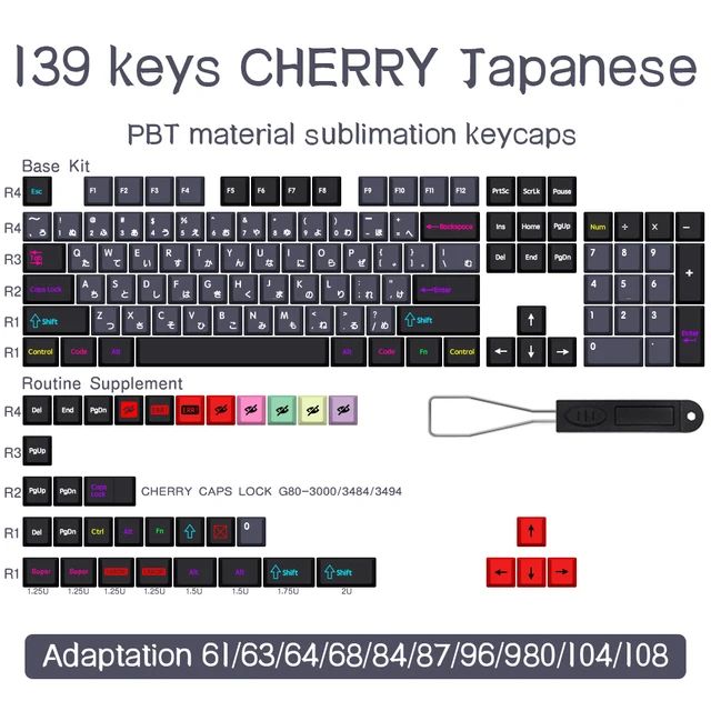 Kleur: Japanse 139keys