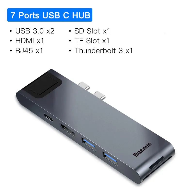 Couleur: 7 en 1 HUB USB C