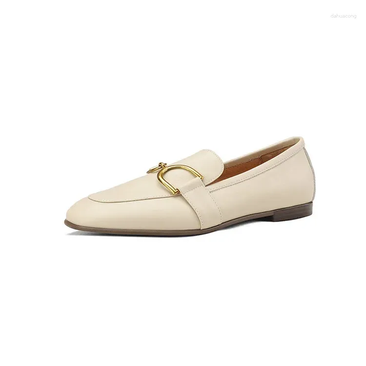 Beige Leather Loafer