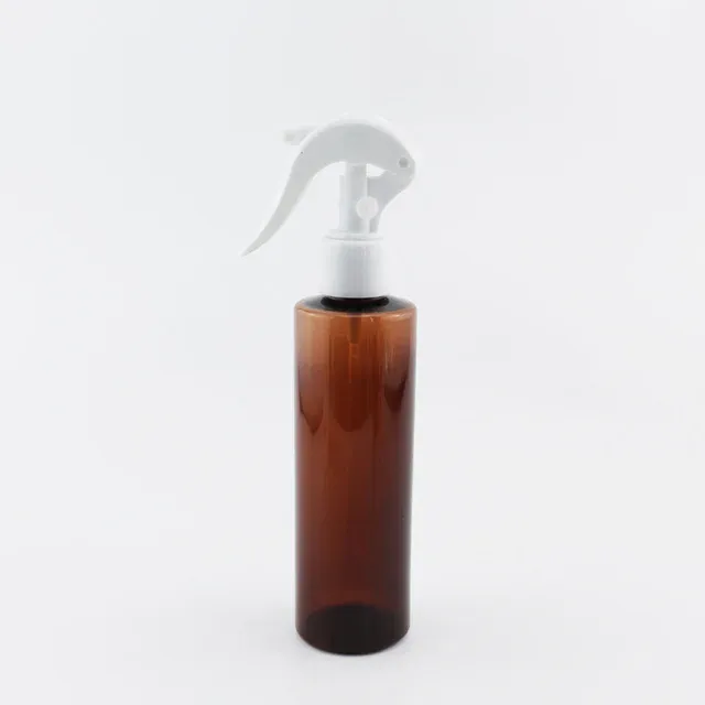 200ml Plastic Amber Bottle white