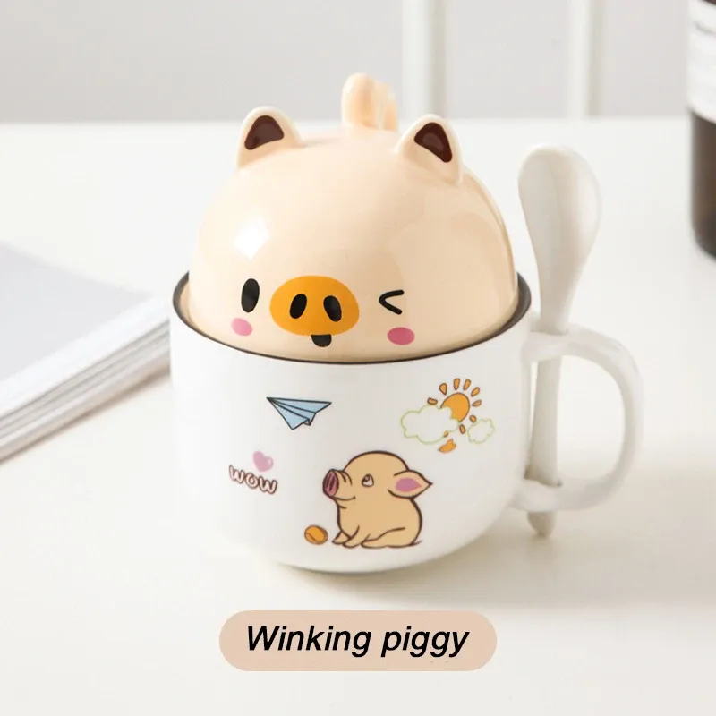 Winking piggy