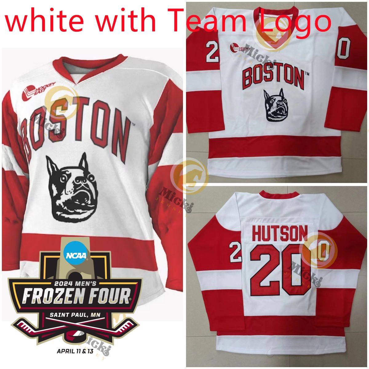 White with Team Logo/2024 Frozenfour