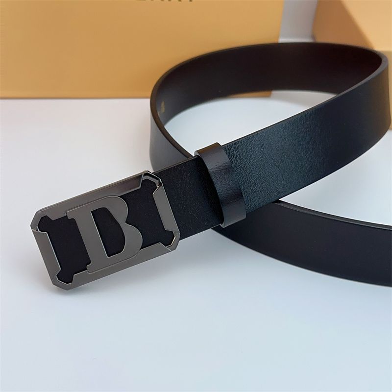 NO.6 Black bright gray buckle