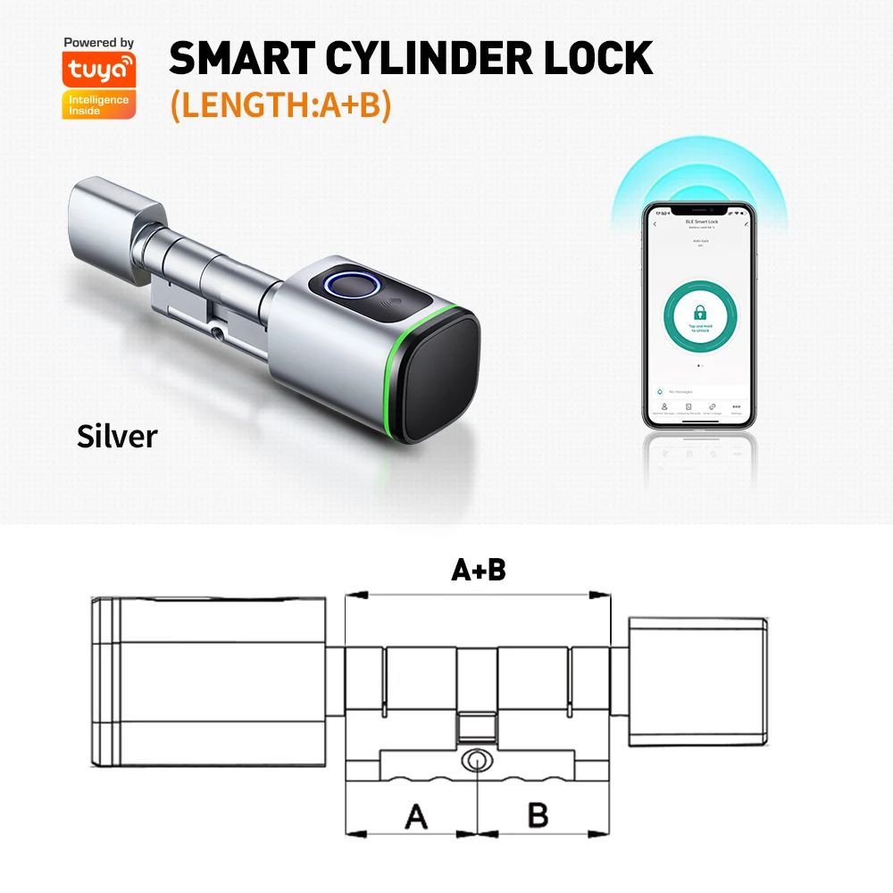 Color:SILVERMortise Lock Size:A45-B45