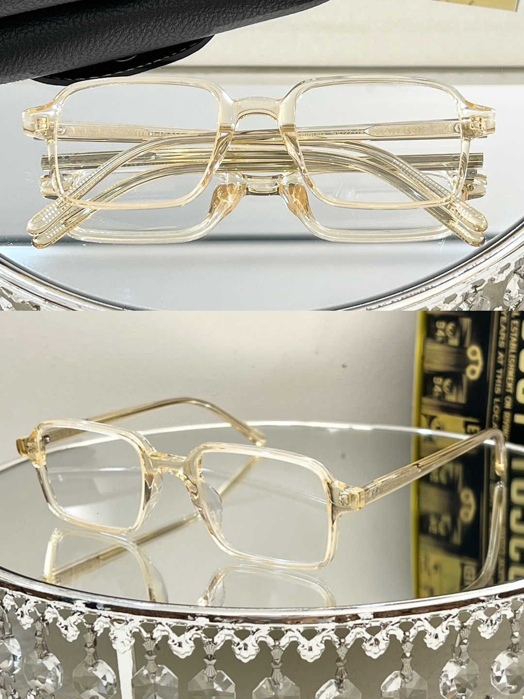 Transparent Orange Frame Optics