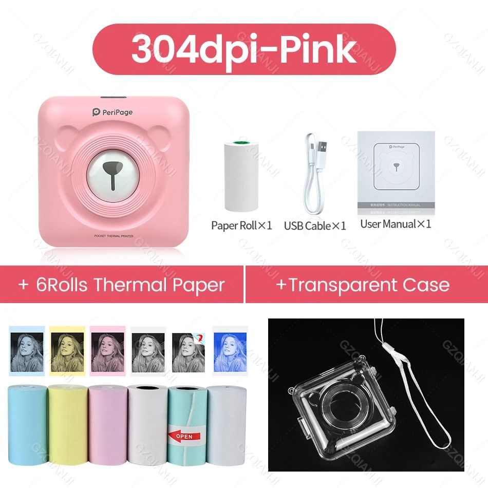 color:Pink 6Color 1Case