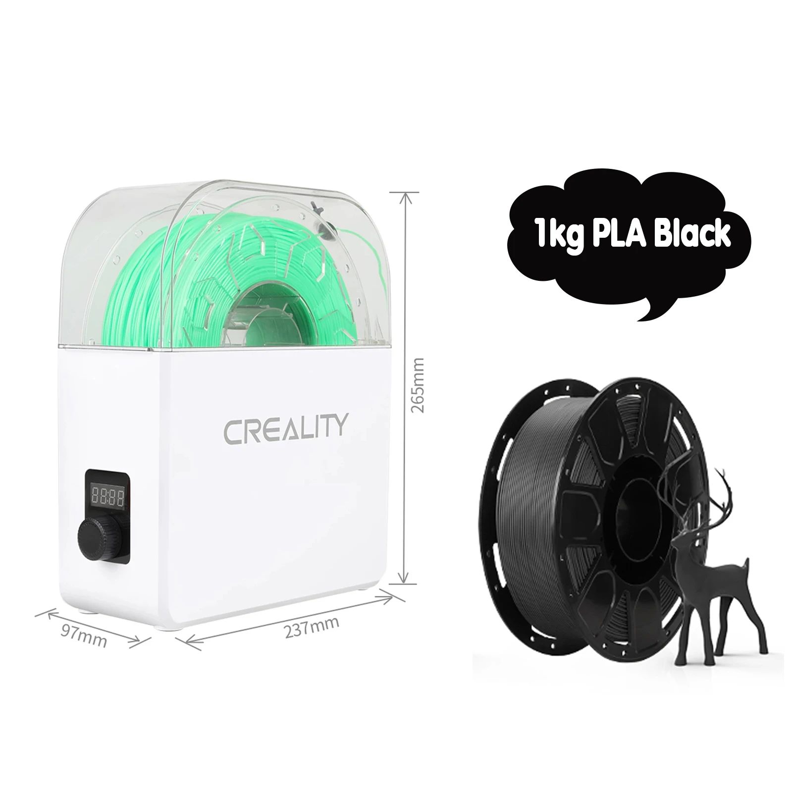 Br Plug-Add 1kg PLA Black