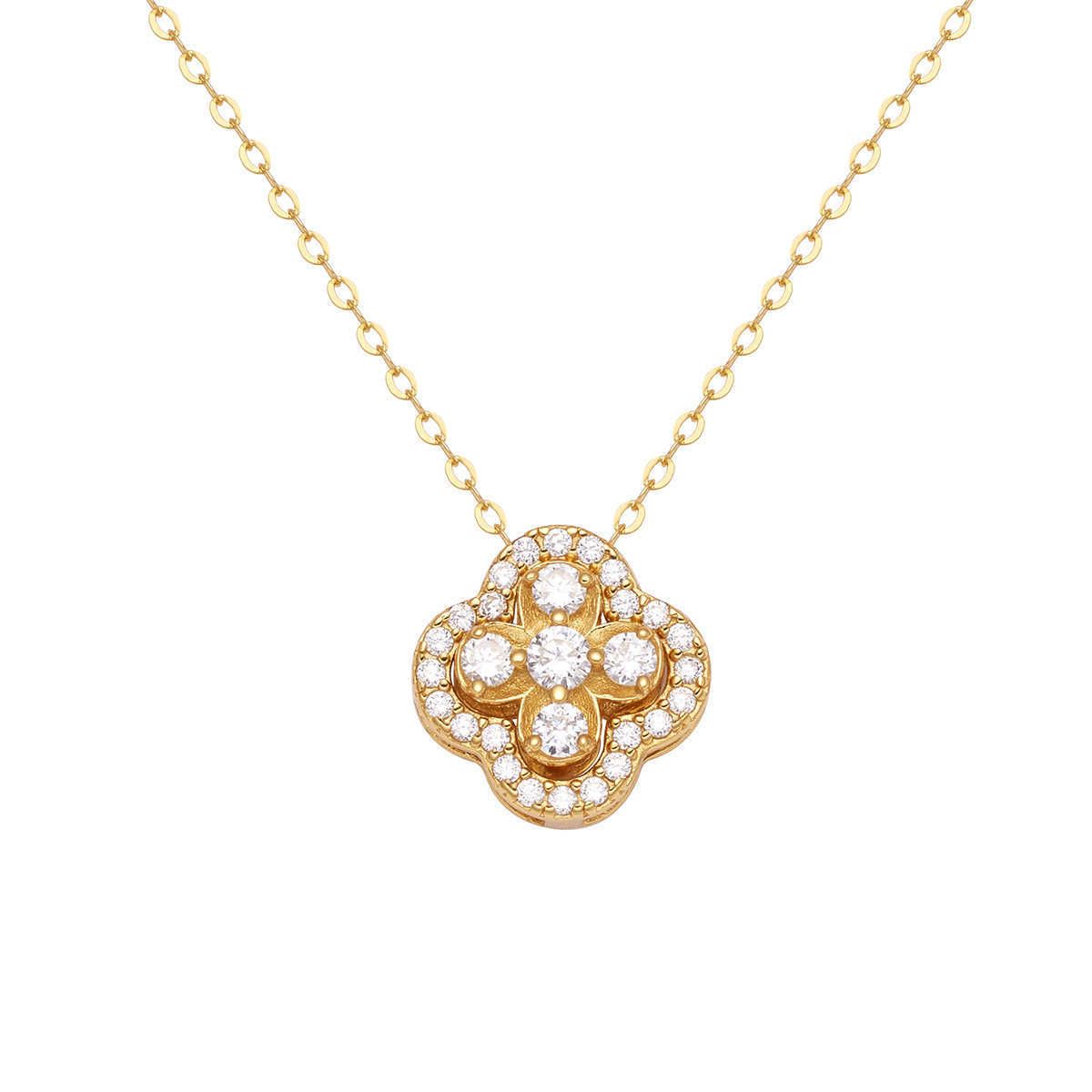 Collier Clover Gold-925 Silver