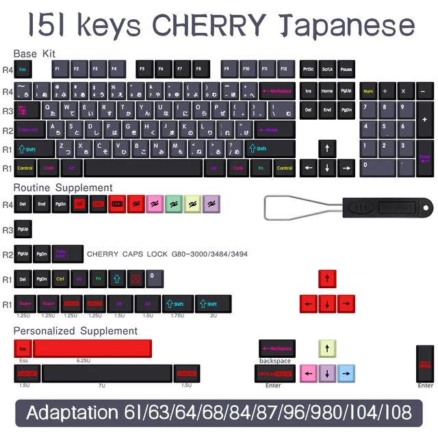 Kleur: Jaoanese 151keys