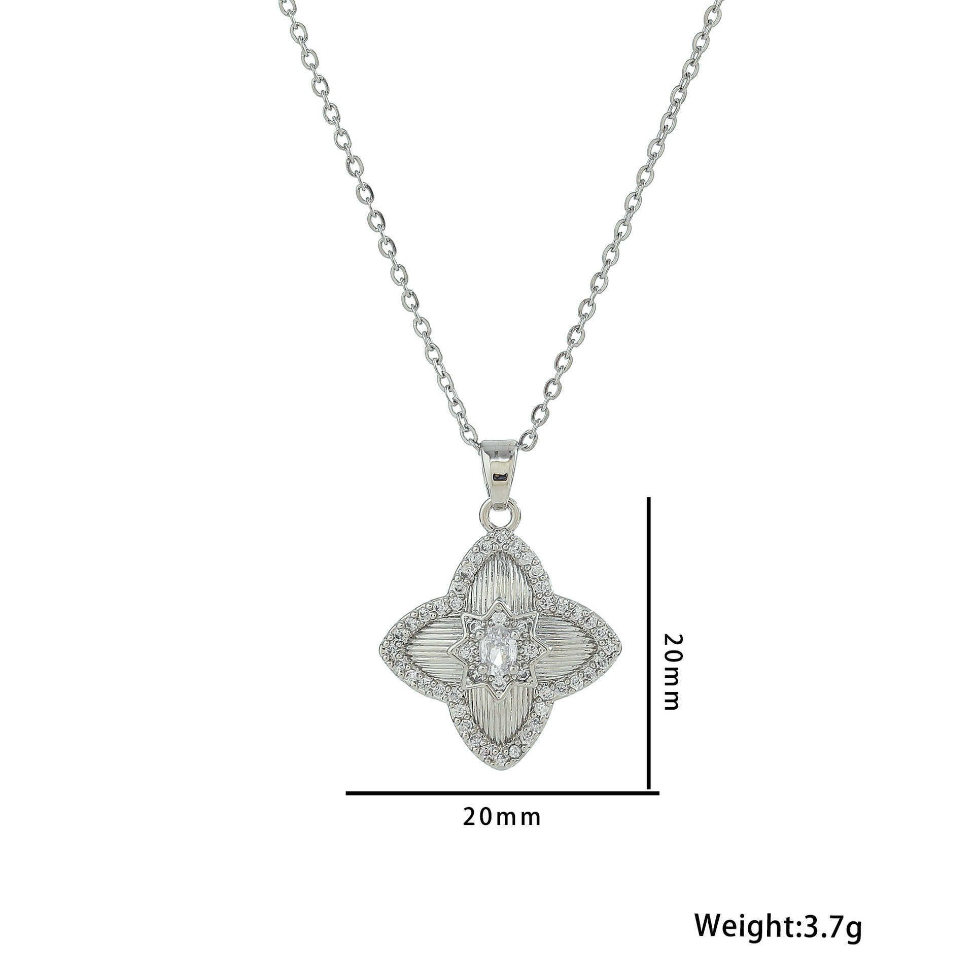 818 Collier laser en argent