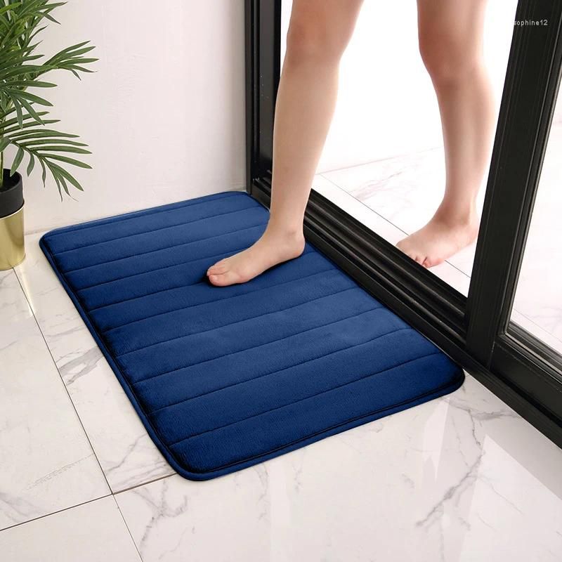 Navy door mat