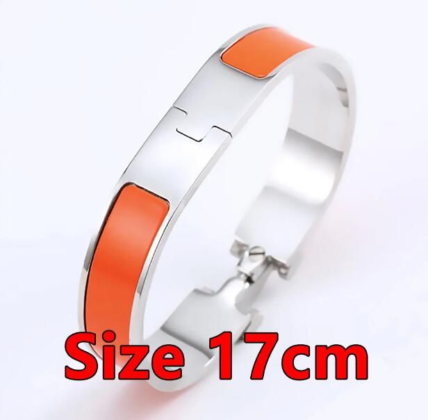 Silver Orange Armband 17cm