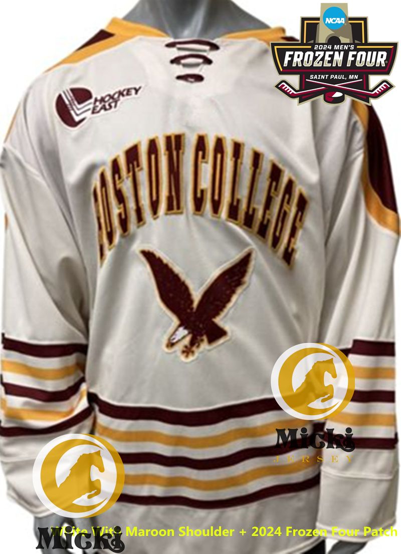 White Maroon Shoulder + 2024 Frozen Four