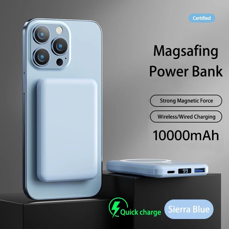 Color:Blue 10000mah