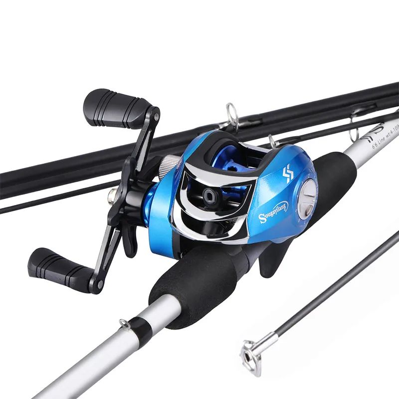 Color:Rod Reel(Blue)Size:Right Hand