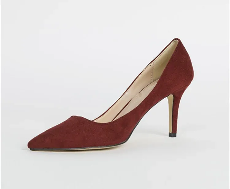 Wine red flock 7cm