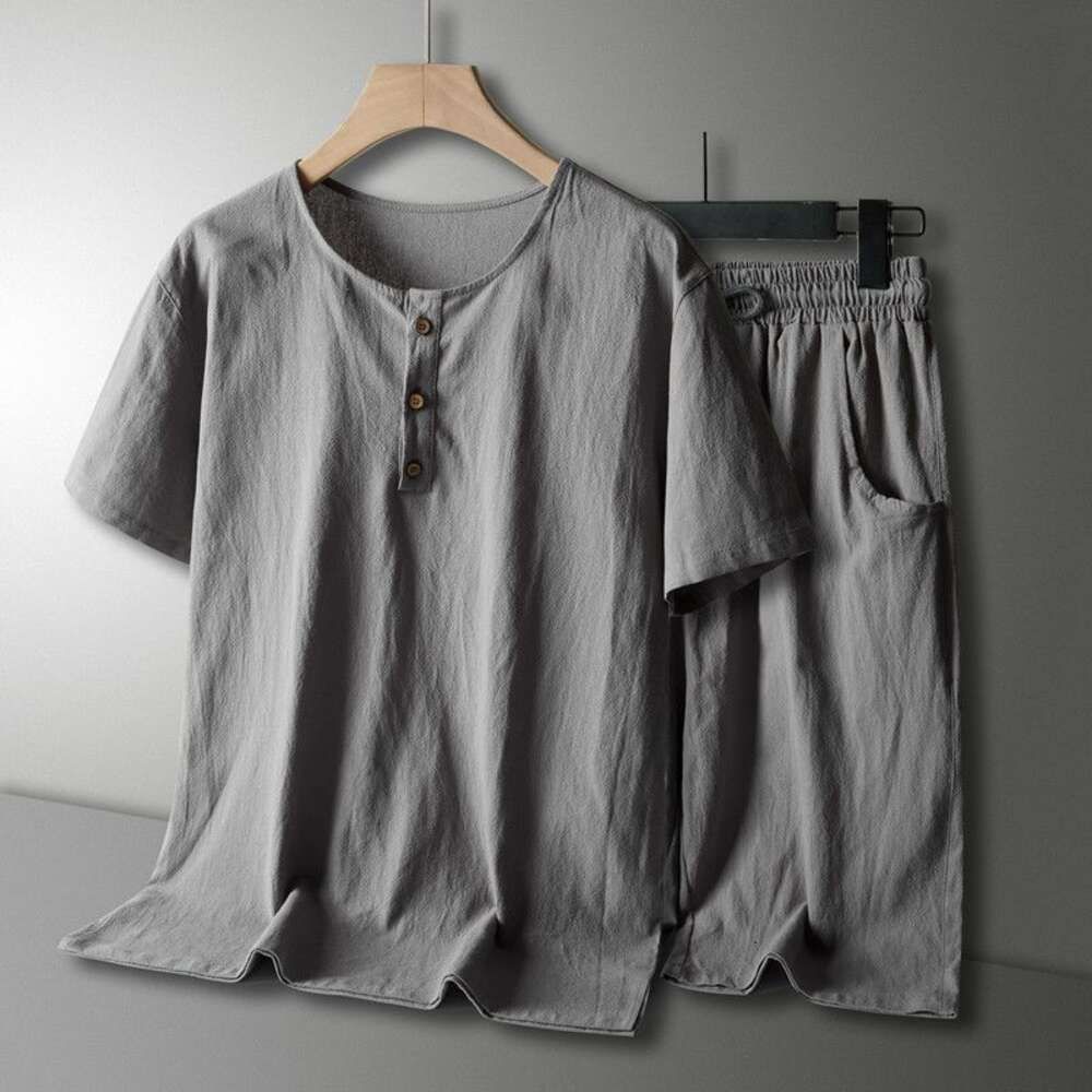 Short sleeved+shorts set - gray