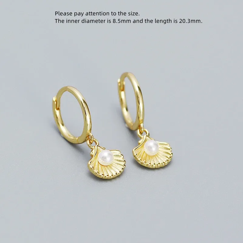 1 paire 8.5mm d'or