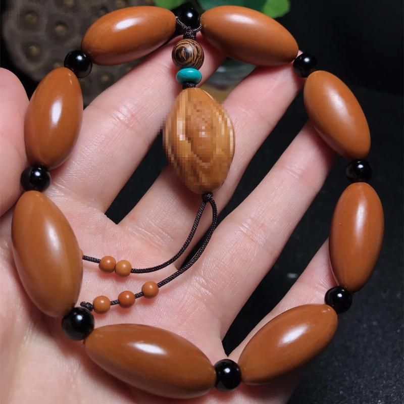 Amber Buddha Beads 1.2cm