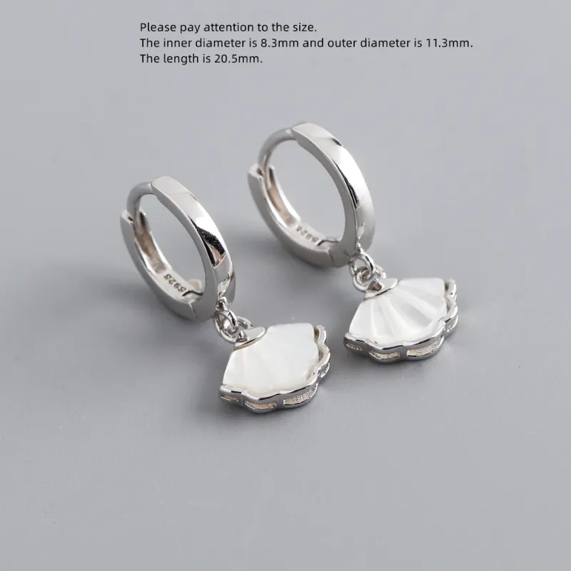 1 paire argent 8.3mm